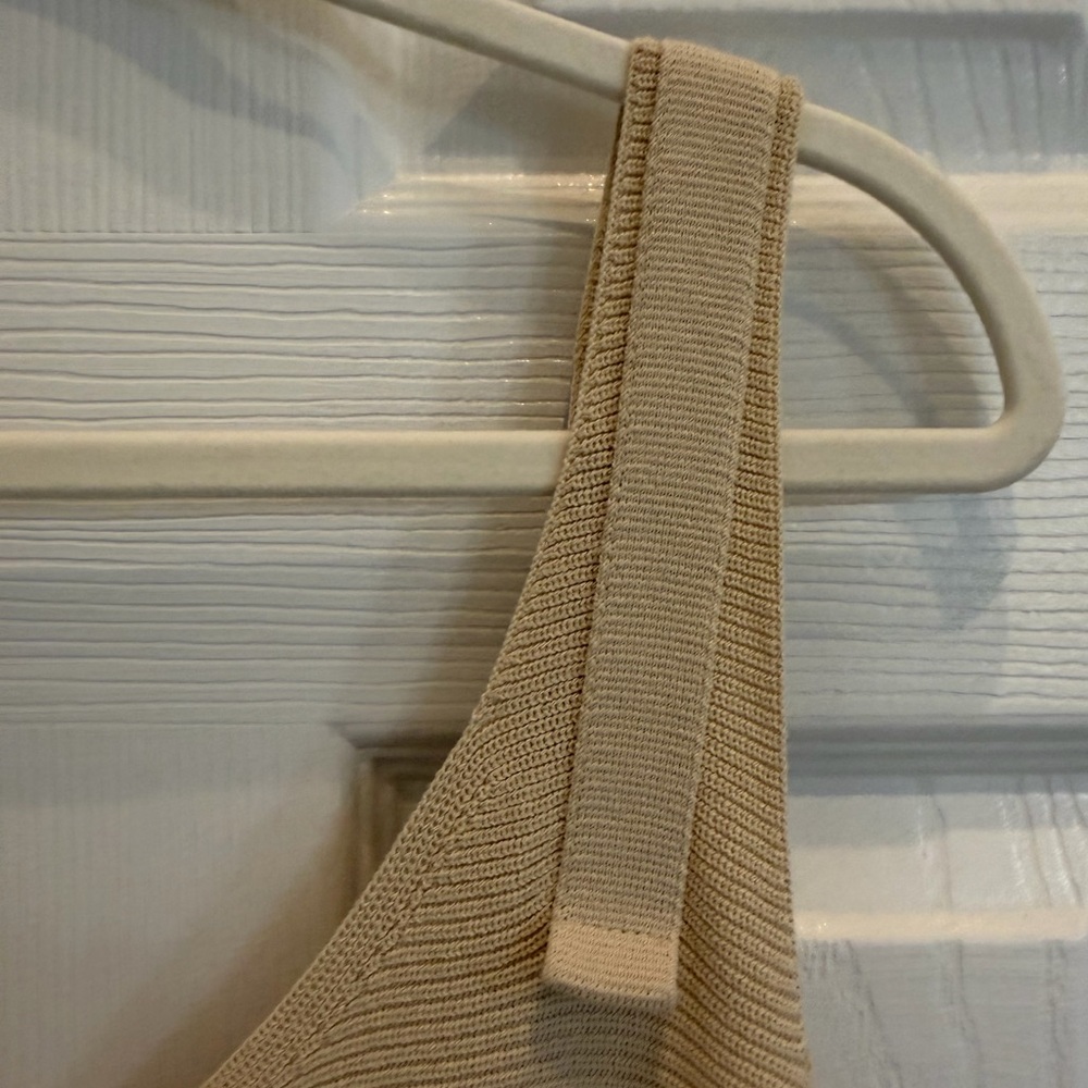 NWT Rag & Bone Georgia Cream Cotton-Blend Midi Dress - Picture 10 of 14